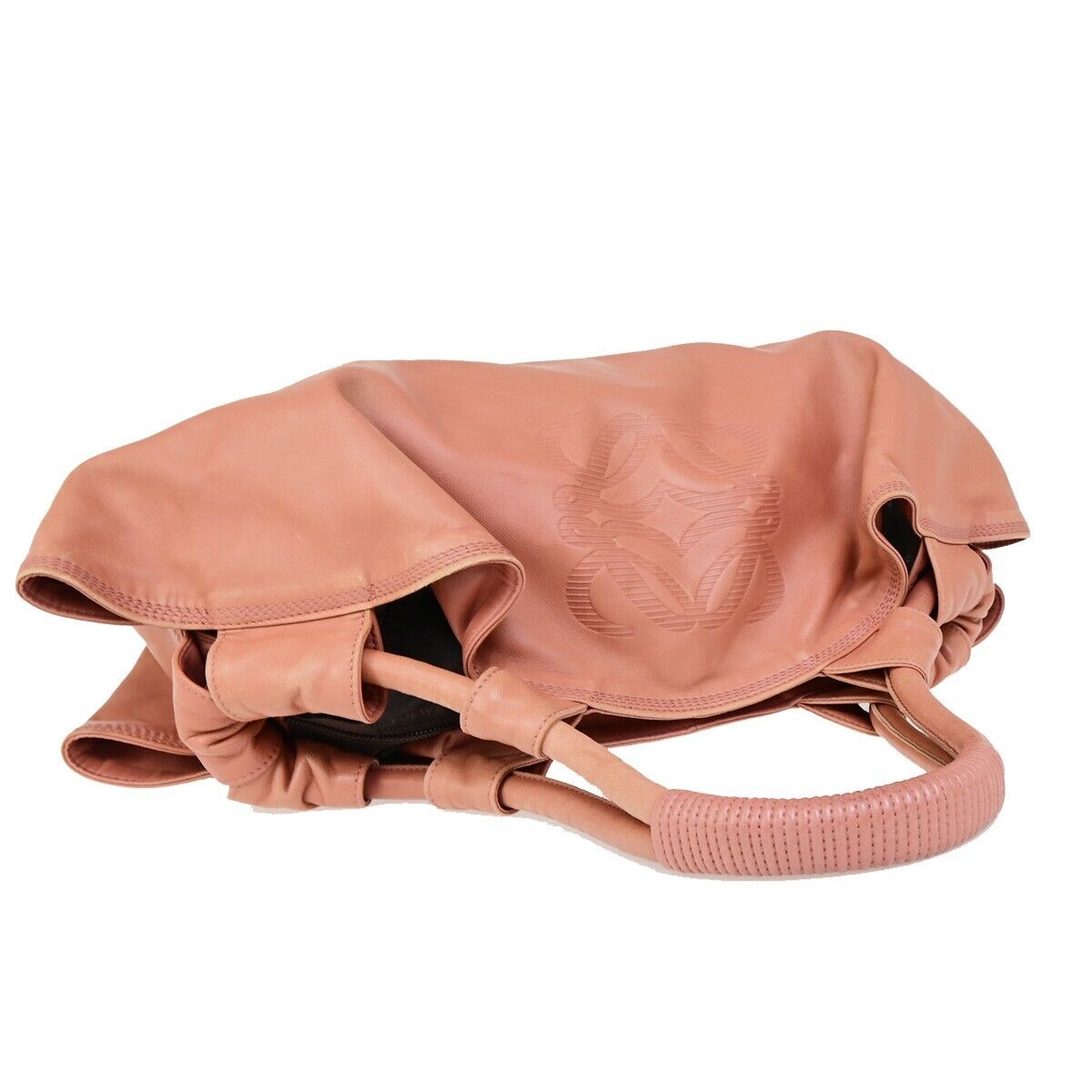 LOEWE Anagram Logos Nappa Aire Hand Bag Leather Pink Made in Spain 62FB185