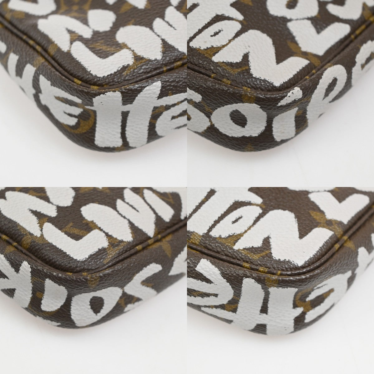 LOUIS VUITTON Pochette Accessoires Hand Bag Monogram Graffiti BN M92192 664RQ038
