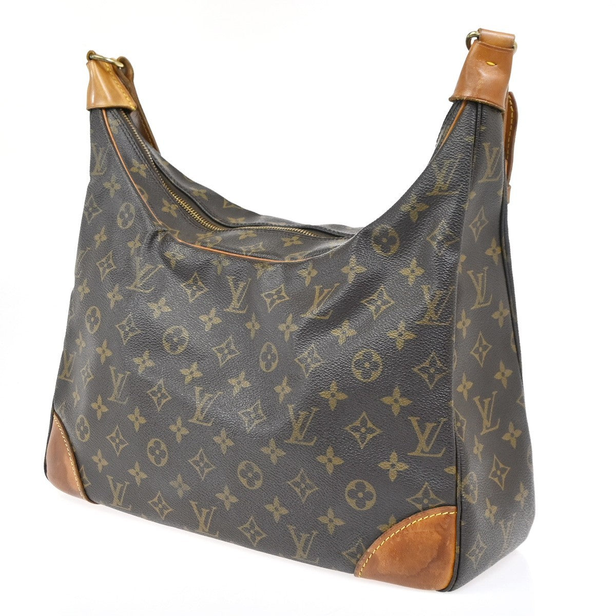 LOUIS VUITTON Boulogne 35 Shoulder Bag Monogram Leather Brown M51260 82SA061