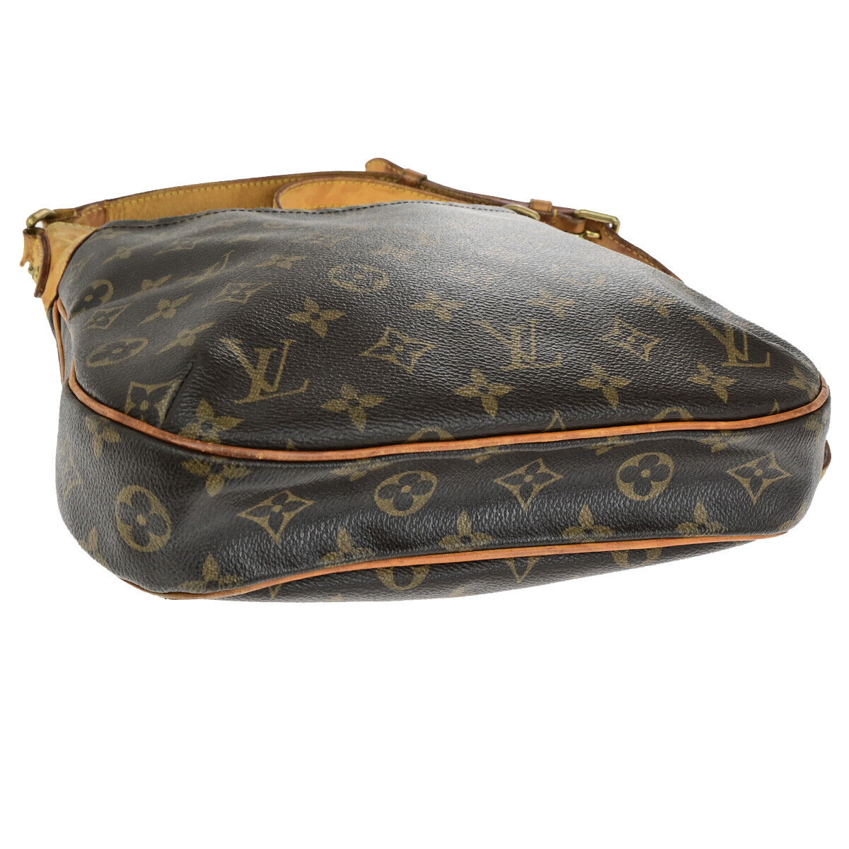 LOUIS VUITTON Odeon PM Shoulder Bag Monogram Leather Brown Spain M56390 31YF088