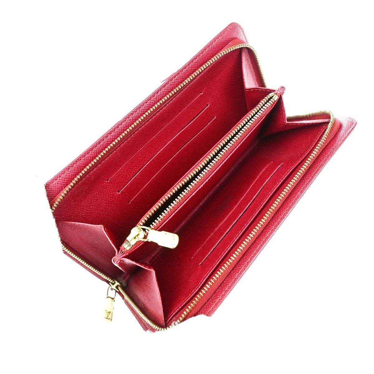LOUIS VUITTON Porte Monnaie Zip Ling Wallet Monogram Cherry Brown M95006 70YJ247
