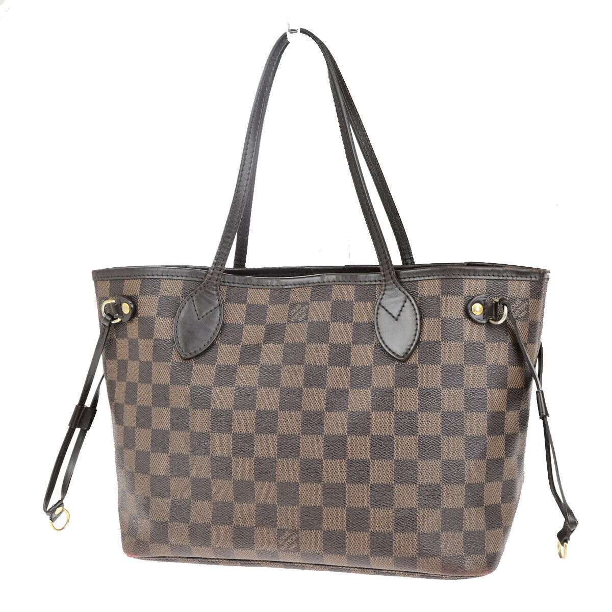 LOUIS VUITTON Neverfull PM Shoulder Tote Bag Damier Leather Brown N51109 79SJ514