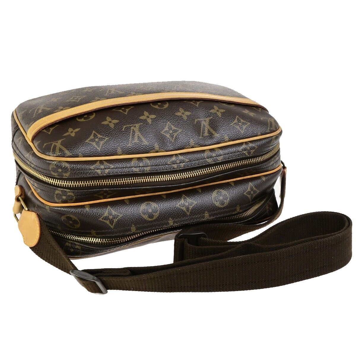 LOUIS VUITTON Reporter PM Crossbody Shoulder Bag Monogram Leather M45254 73FB274