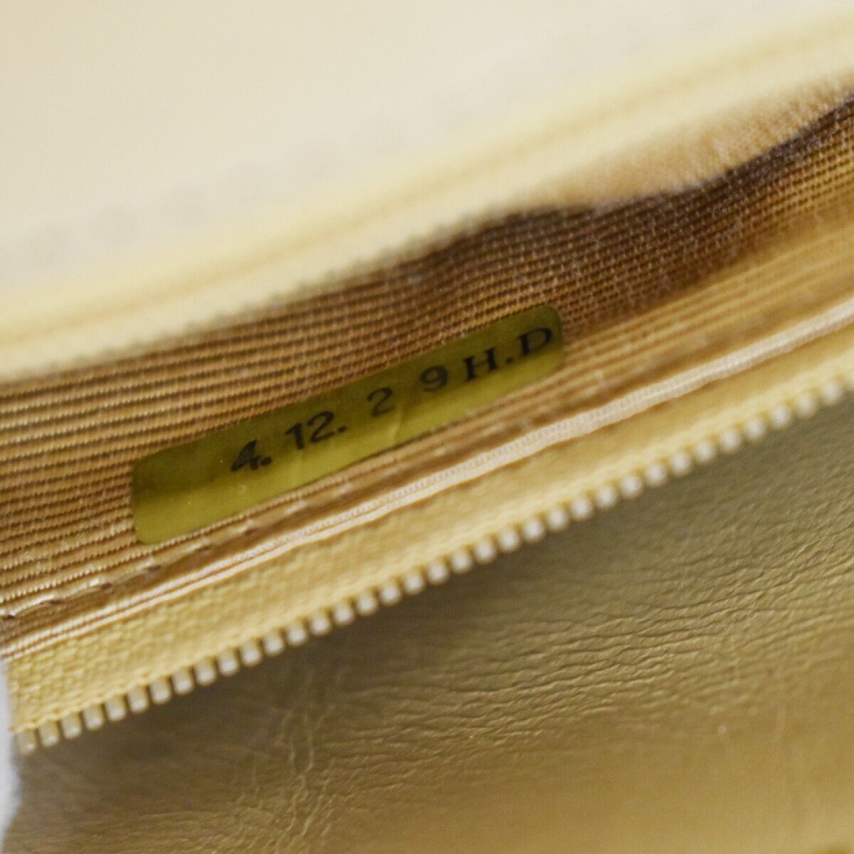 CHANEL CC Logo Mademoiselle Chain Shoulder Bag Leather Beige GHW France 648RC979