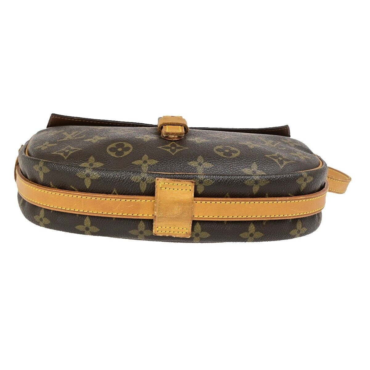 LOUIS VUITTON Jeune Fille MM Shoulder Bag Monogram Leather Brown  M51226 32ED038