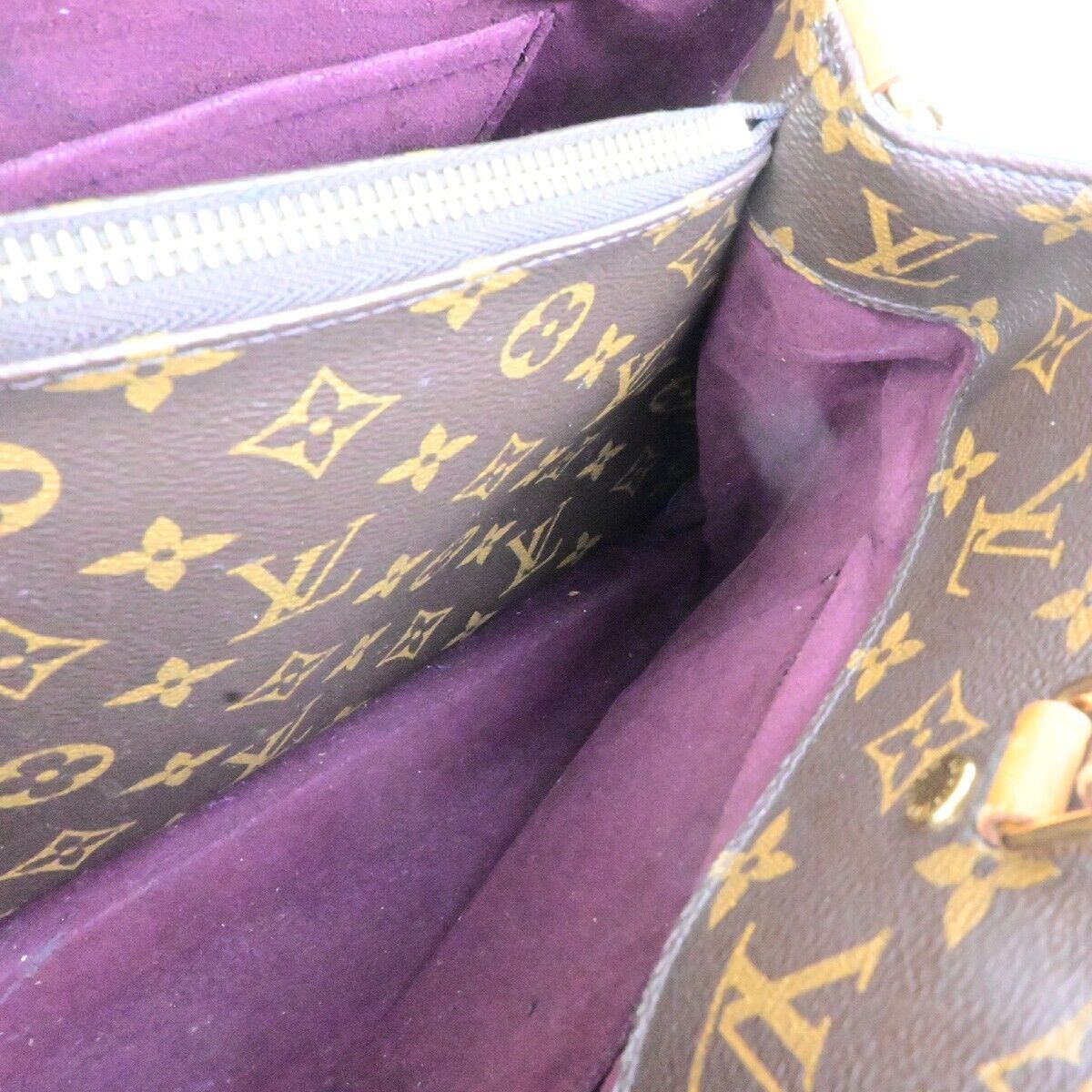 LOUIS VUITTON Montaigne MM Hand shoulder bag Monogram Leather BN M41056 54FB289