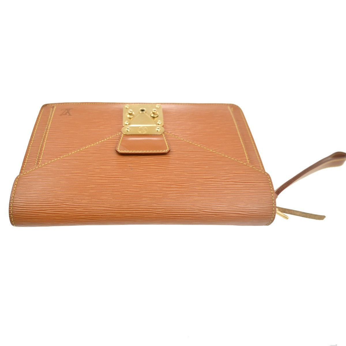 LOUIS VUITTON Sellier Dragonne Clutch Hand Bag Epi Leather Gold M52618 66MA155