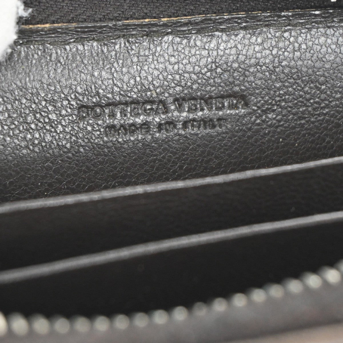 BOTTEGA VENETA Intrecciato Coin Case Round Zipper Wallet Leather Brown  02TA173