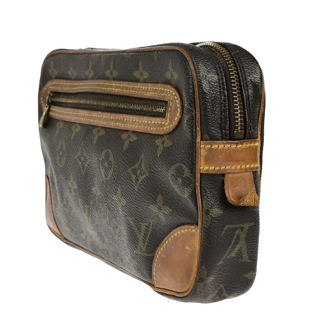 LOUIS VUITTON Marly Dragonne GM Clutch Hand Bag Monogram Brown M51825 66YG507