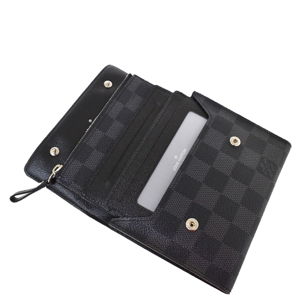 LOUIS VUITTON Portefeuille Compact Bifold Wallet Damier Graphite N63083 76MZ969