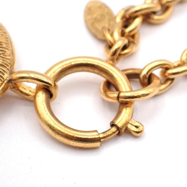 CHANEL CC Logos Chain Long Necklace Pendant Gold France Accessory 70RL693