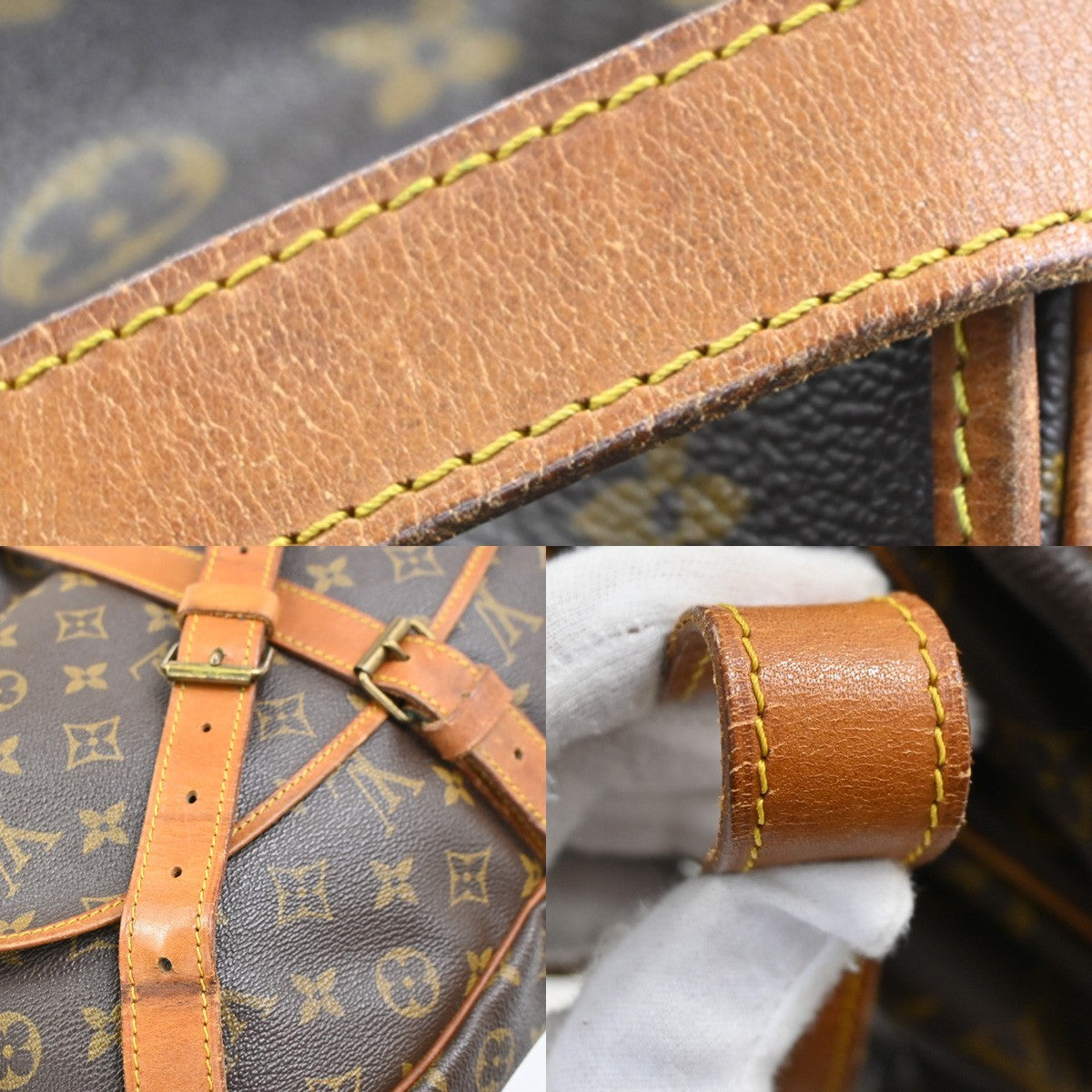 LOUIS VUITTON Saumur 35 Shoulder Bag Monogram Leather BN France M42254 89CA984