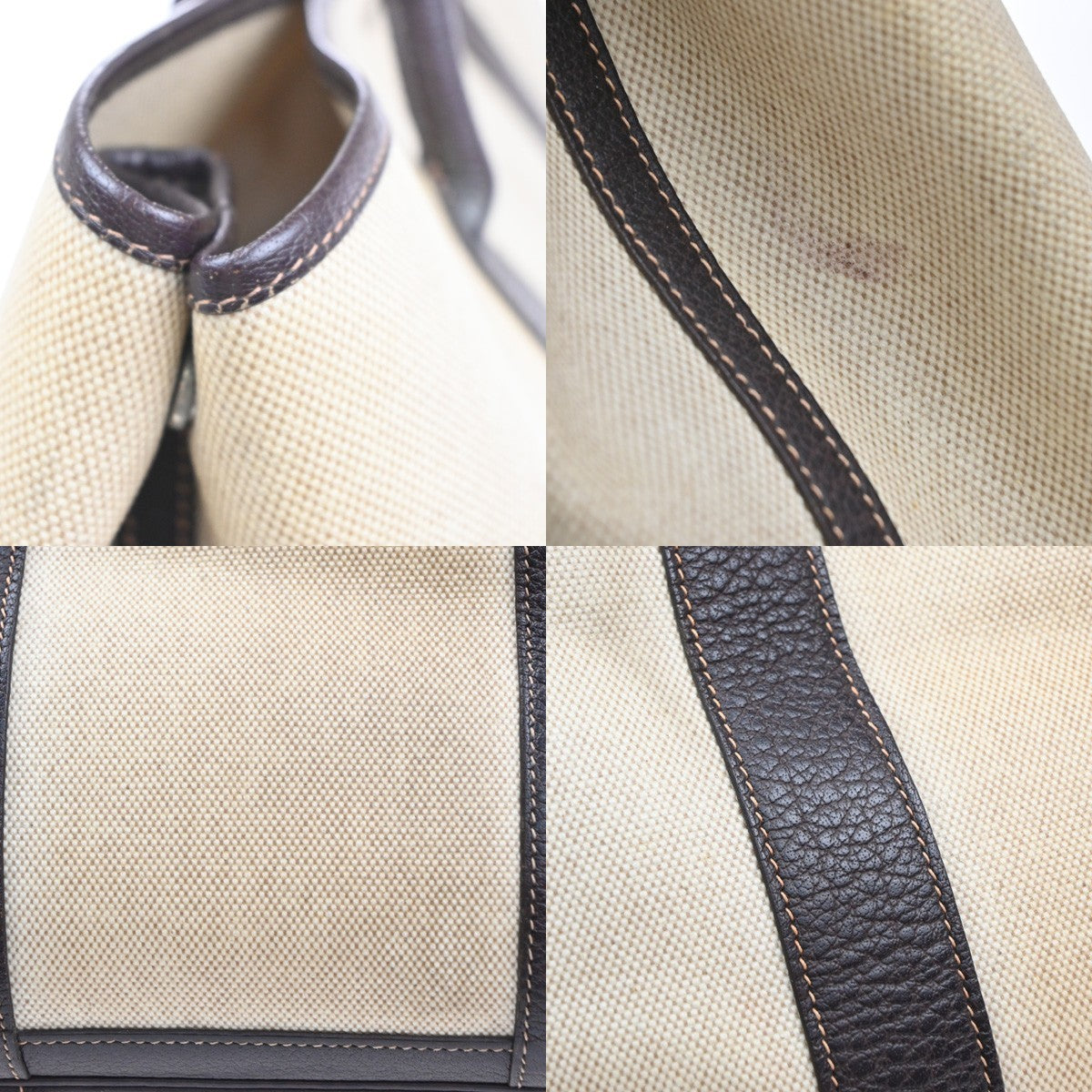 HERMES Garden Party PM Tote Hand Bag Toile H Canvas Leather BE BN France 12RQ033