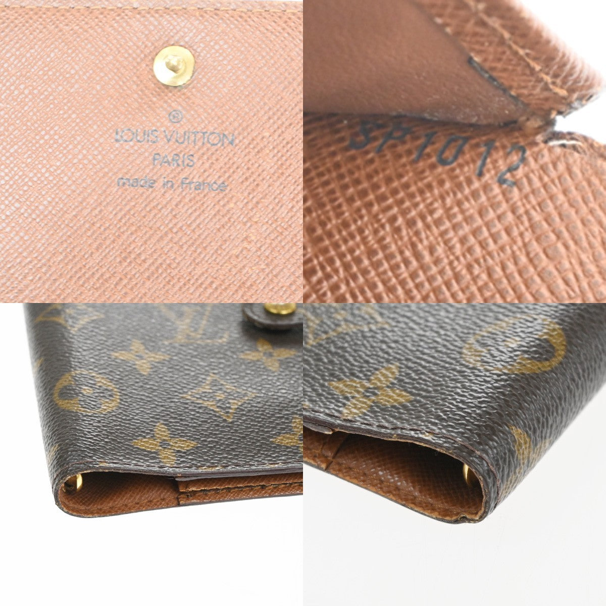 LOUIS VUITTON LV 3 Set Bifold Agenda Keycase Wallet Monogram Leather BN 68KD077