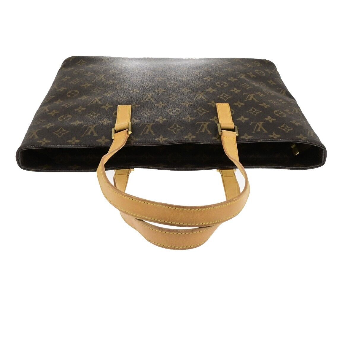 LOUIS VUITTON Logo Luco Shoulder Tote Bag Monogram Leather Brown M51155 34ED940
