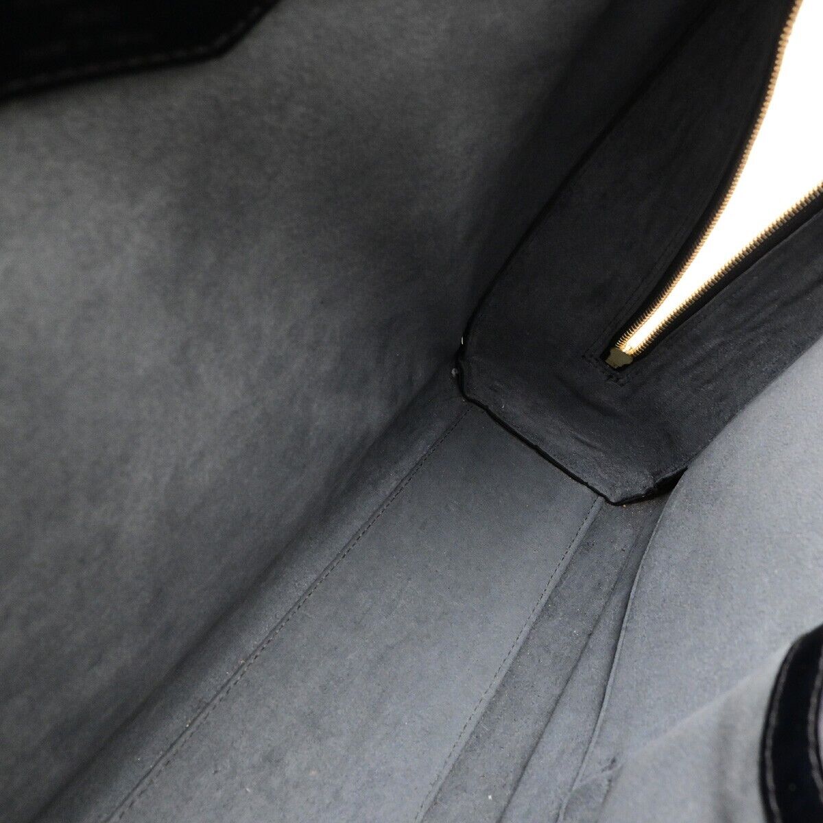 LOUIS VUITTON LV Logo Sorbonne Hand Bag Epi Leather Black France M54512 35ED052