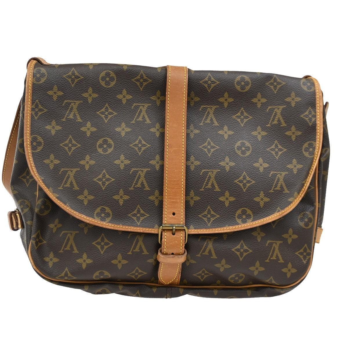 LOUIS VUITTON Saumur 35 Shoulder Bag Monogram Leather BN France M42254 76DA048