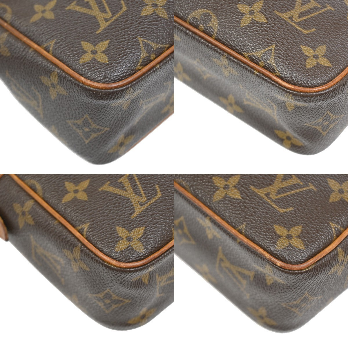 LOUIS VUITTON Compiegne 23 Clutch Hand Bag Monogram Leather Brown M51847 05ZA146
