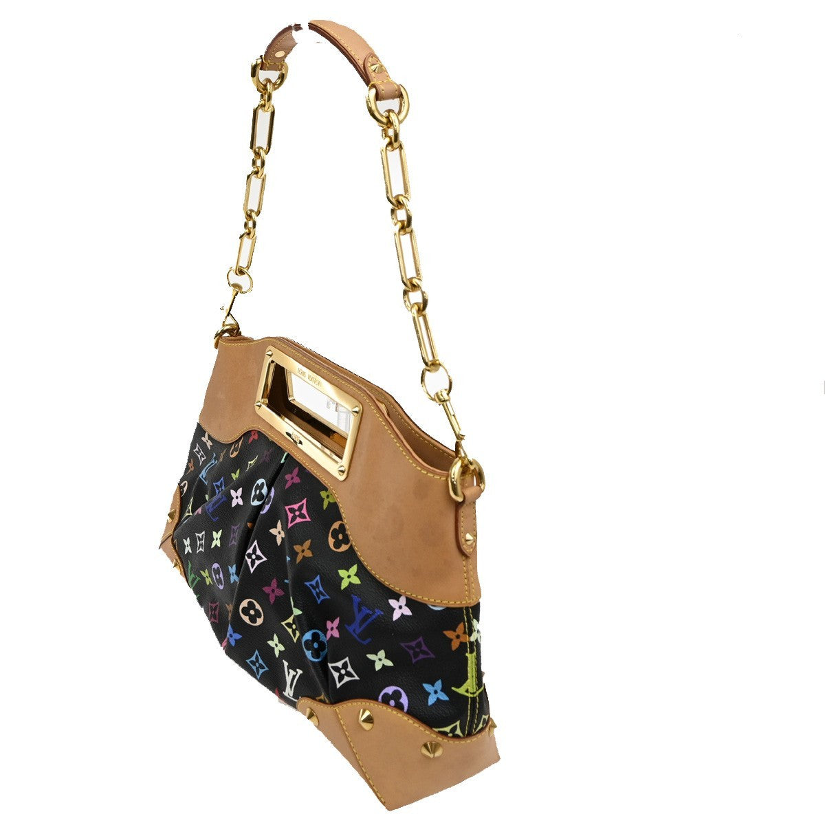 LOUIS VUITTON Judy MM Noir Shoulder Bag Multicolor Monogram M40256 667RL581