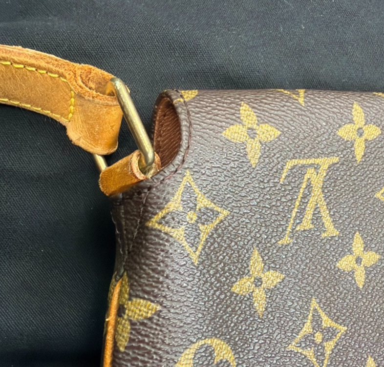 LOUIS VUITTON Musette Shoulder Bag Monogram Leather Brown France M51256 88YJ031