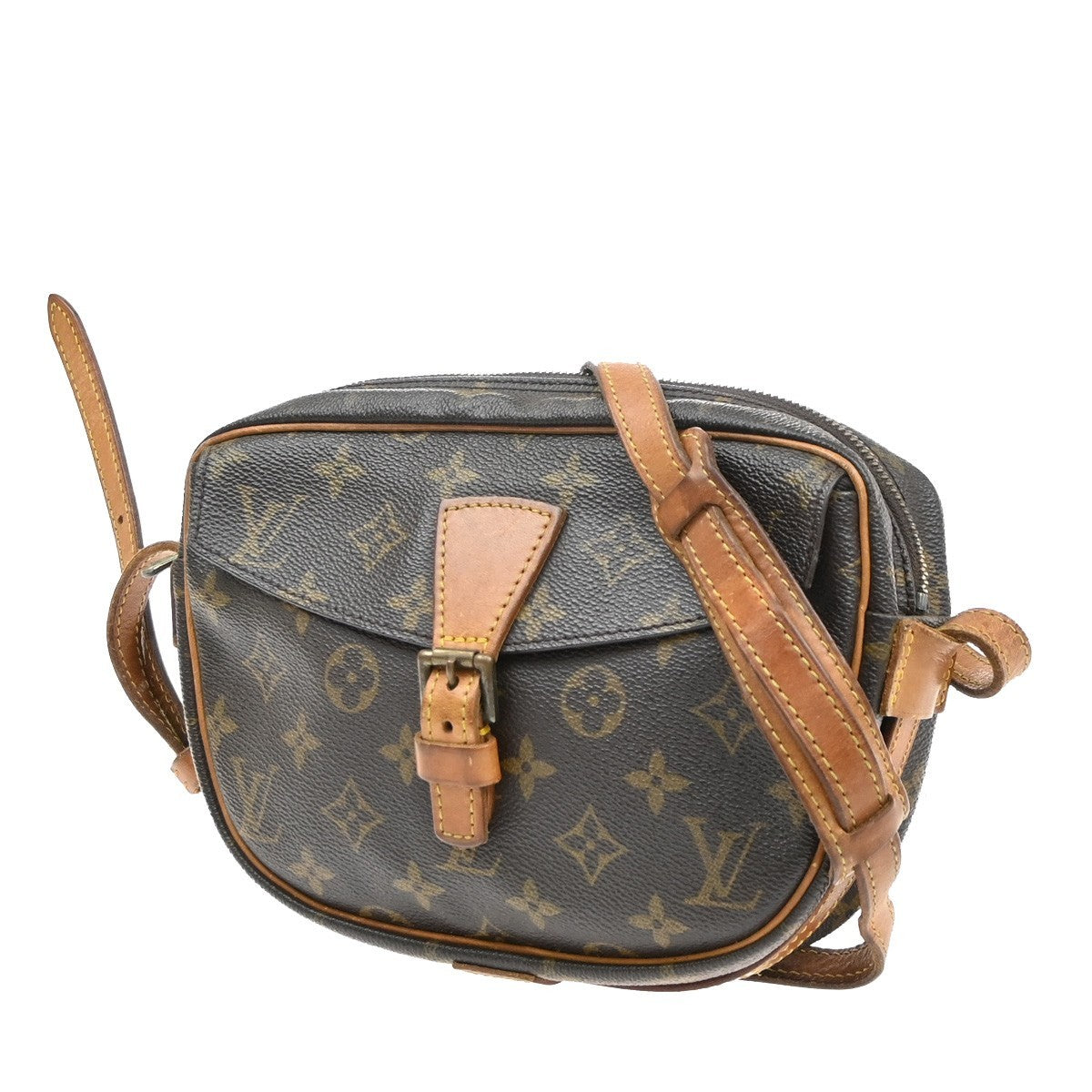 LOUIS VUITTON Jeune Fille PM Shoulder Bag Monogram Leather Brown M51227 33SA089
