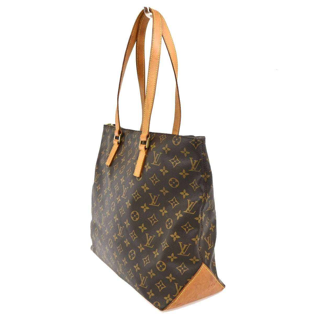 LOUIS VUITTON Cabas Mezzo Shoulder Bag Monogram Leather Brown M51151 77TA680