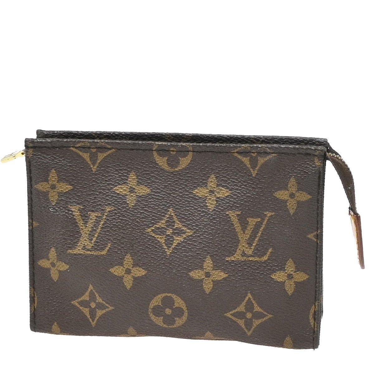 LOUIS VUITTON Poche Toilette 15 Clutch Pouch Bag Monogram Leather M47546 04KP143