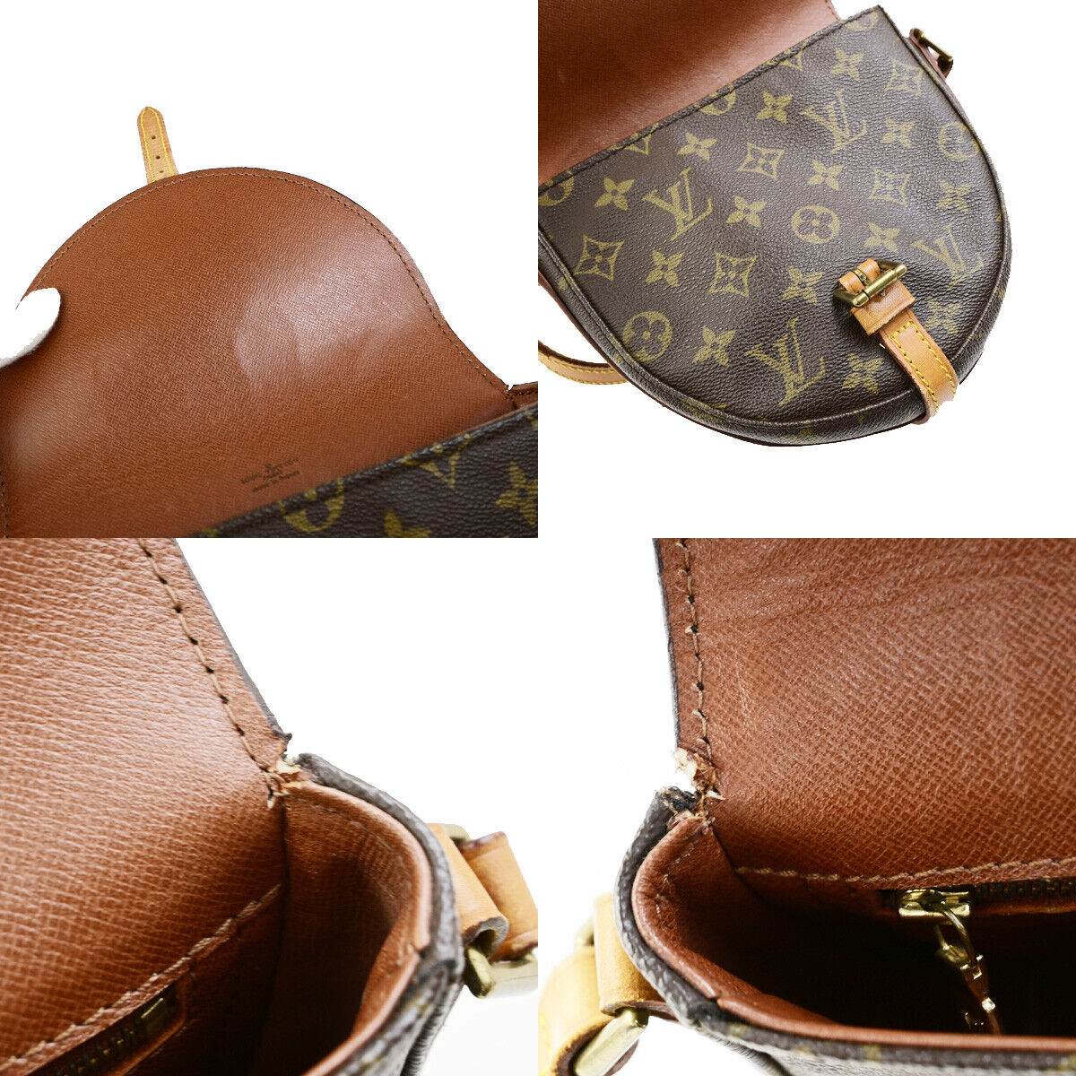 LOUIS VUITTON Chantilly PM Shoulder Bag Monogram Leather Brown M51234 31YG541