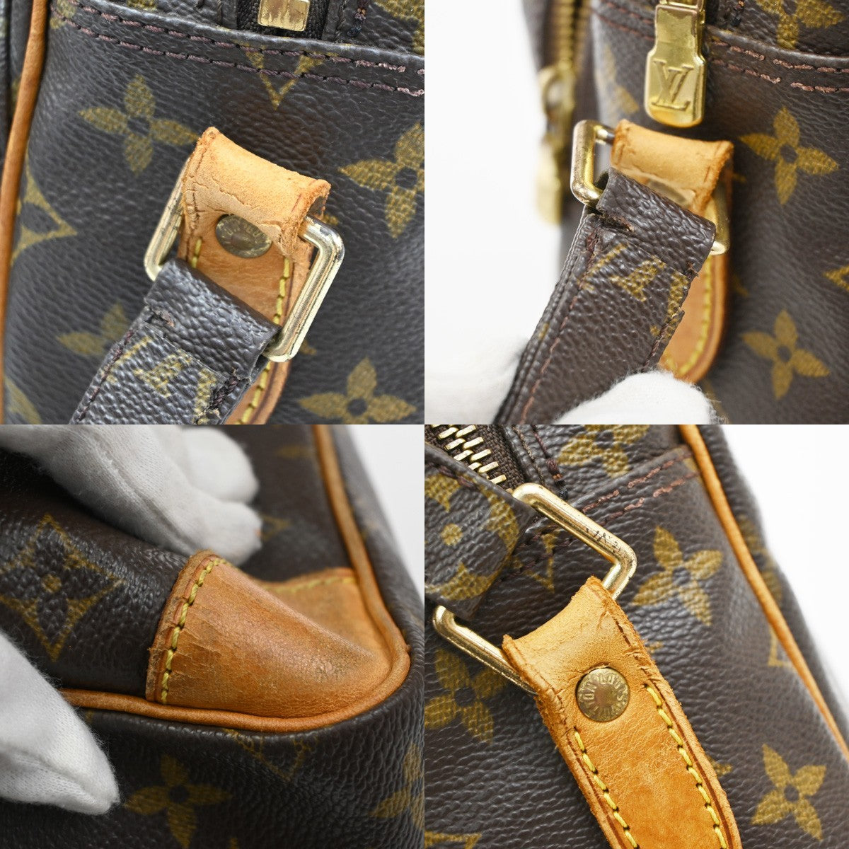 LOUIS VUITTON Nile Crossbody Shoulder Bag Monogram Leather Brown M45244 81KD175