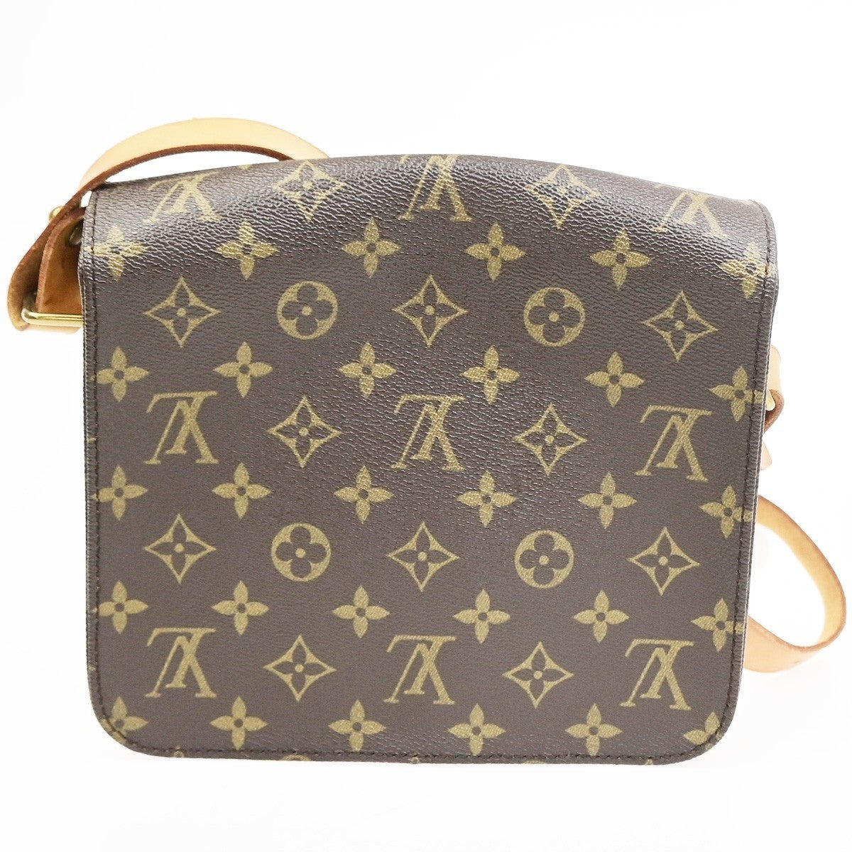LOUIS VUITTON Cartouchiere MM Shoulder Bag Monogram Leather Brown M51253 83CB039