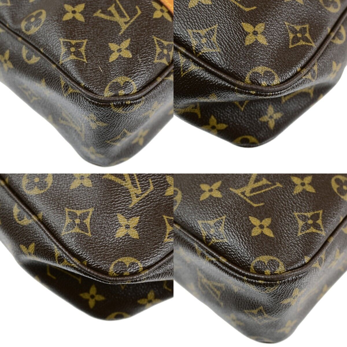 LOUIS VUITTON Sac Bosphore 2way Hand Bag Monogram Leather Brown M40043 54ED348
