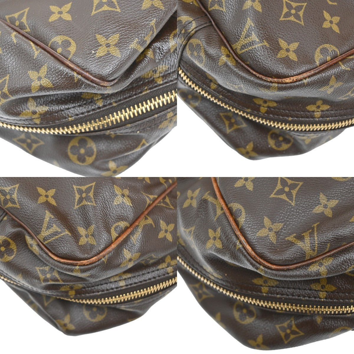 LOUIS VUITTON Alize de Poshes Travel Hand Bag Monogram Leather BN M41392 30TA207