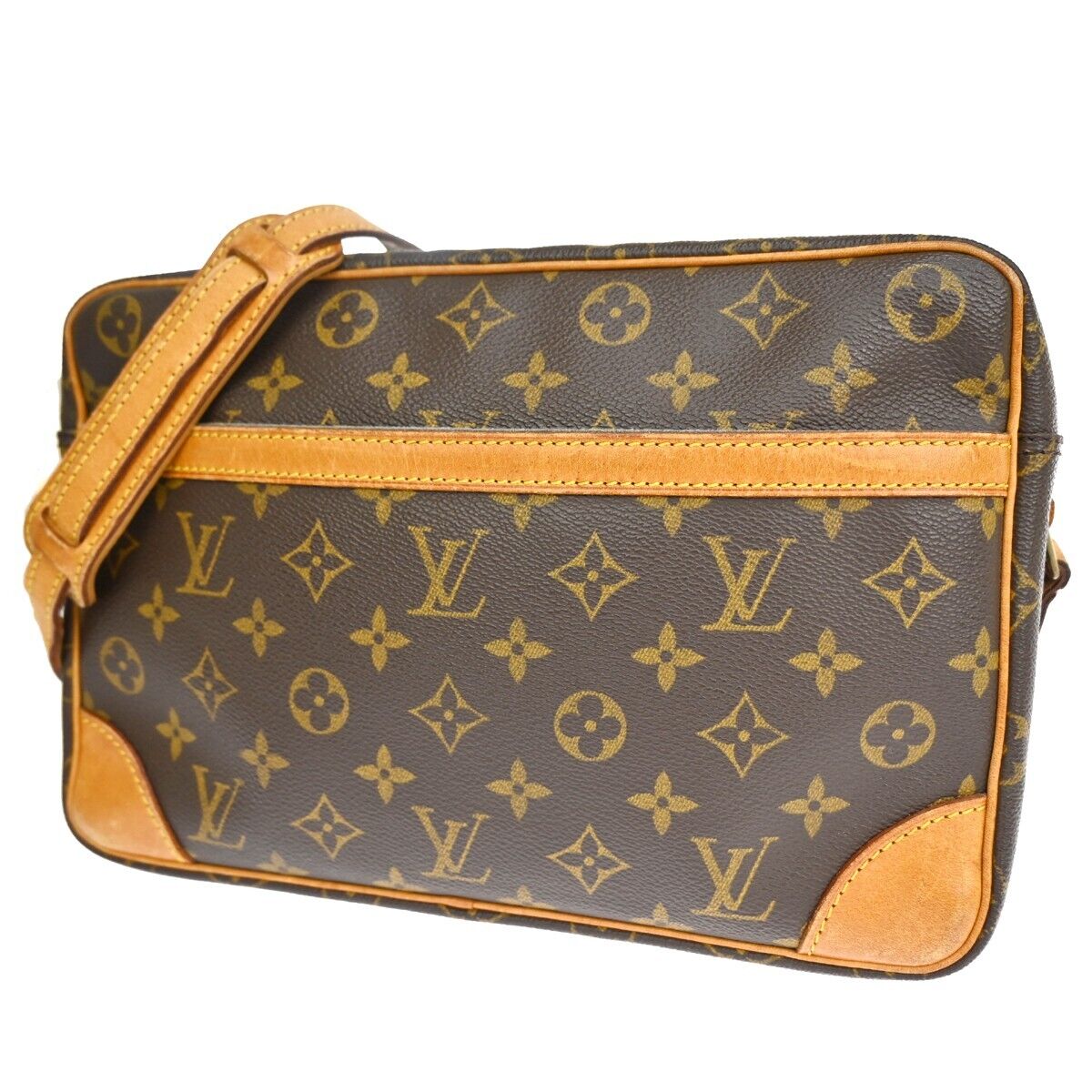 LOUIS VUITTON Trocadero 30 Shoulder Bag Monogram Leather Brown M51272 32EA282