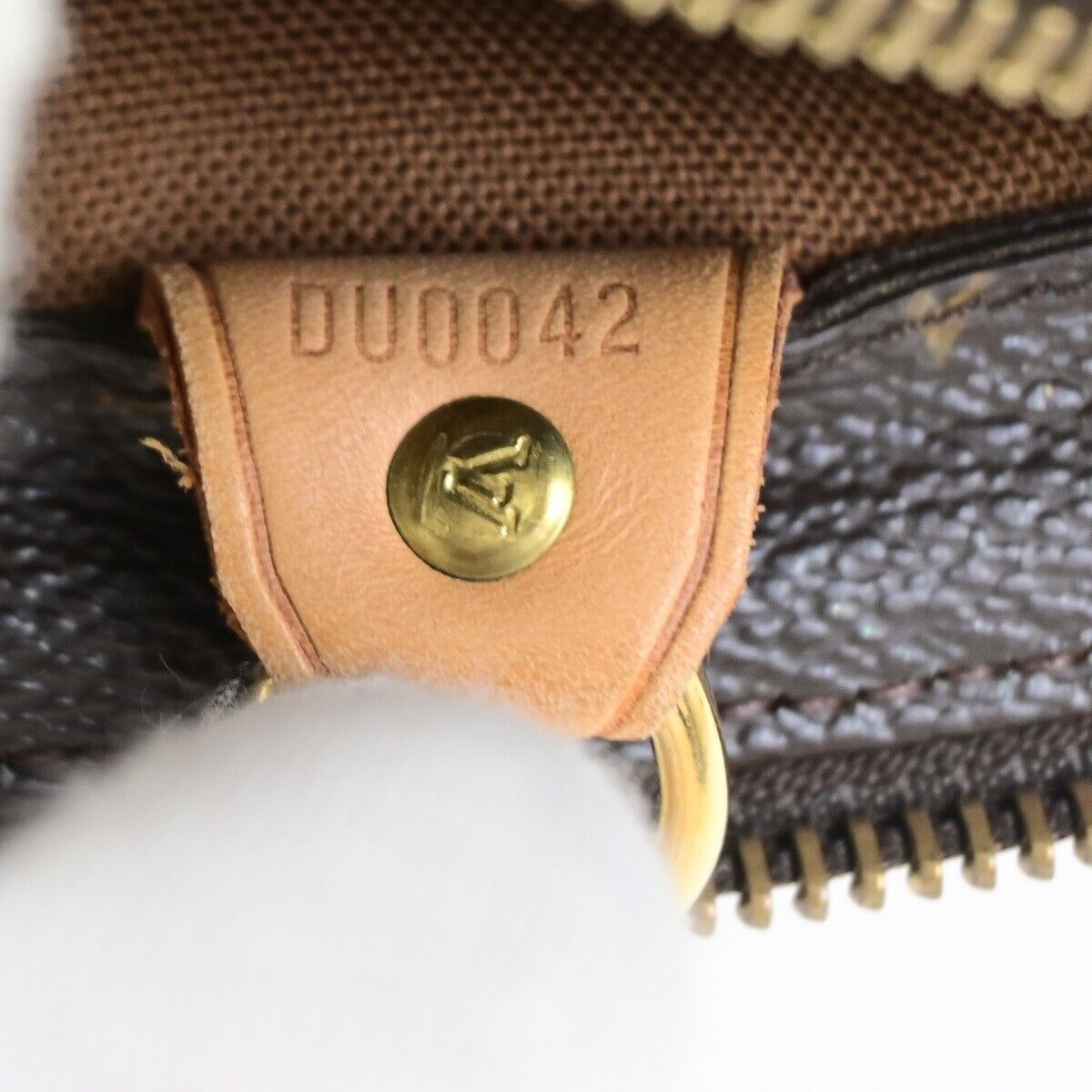 LOUIS VUITTON Cabas Piano Shoulder Bag Monogram Leather Brown M51148 39FB213