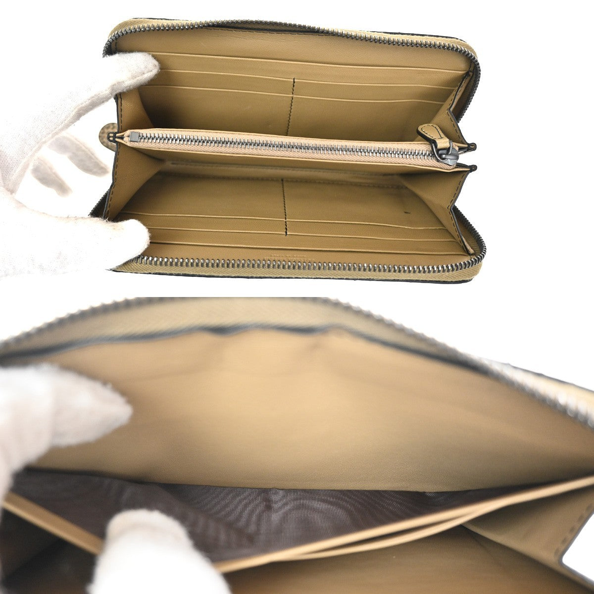 BOTTEGA VENETA  Intrecciato Zippy Long Wallet  Embossing Leather BN 64TA432