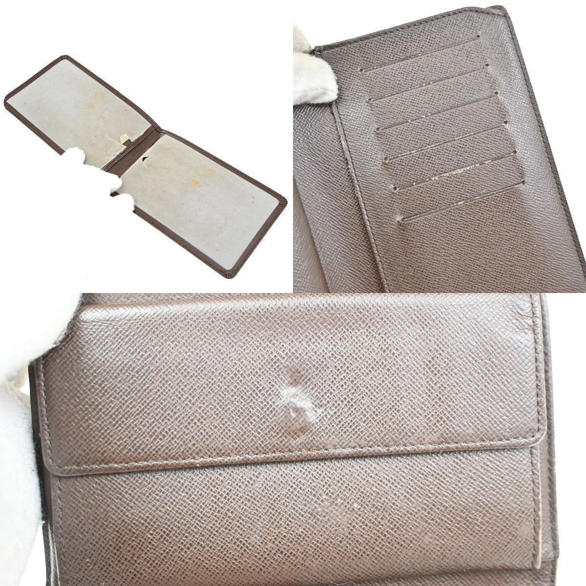 LOUIS VUITTON  Porte Tresor Etui Papier Wallet Damier Ebene Brown N61202 02DA168
