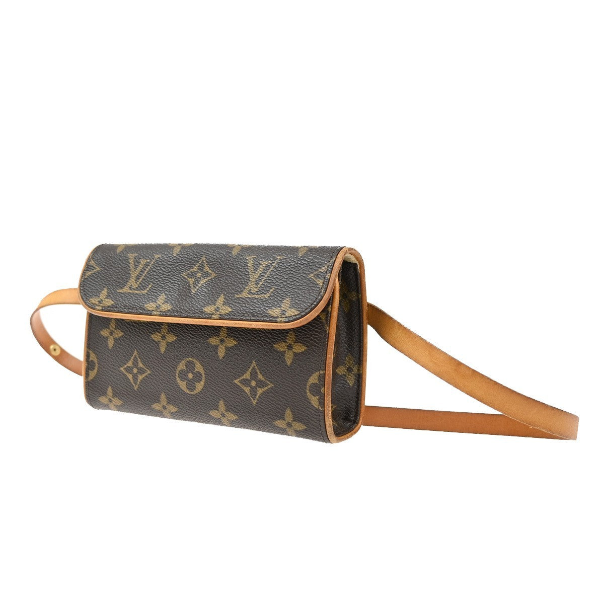 LOUIS VUITTON Pochette Florentine Bum Bag Monogram Leather Brown M51855 34CA093