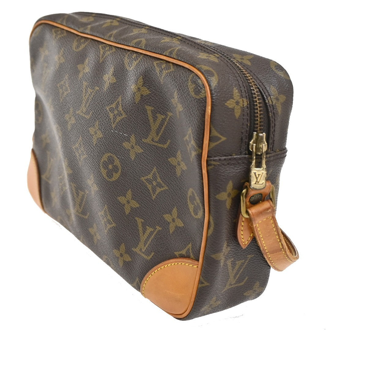 LOUIS VUITTON Trocadero 27 Shoulder Bag Monogram Leather Brown M51274 34KD218