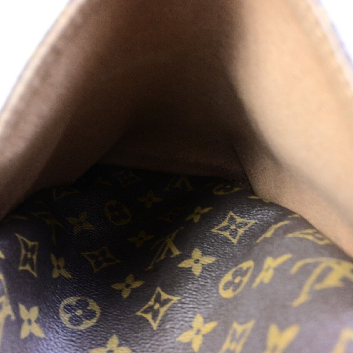 LOUIS VUITTON Logo Totally MM Shoulder Bag Monogram Leather Brown M56689 13EB358