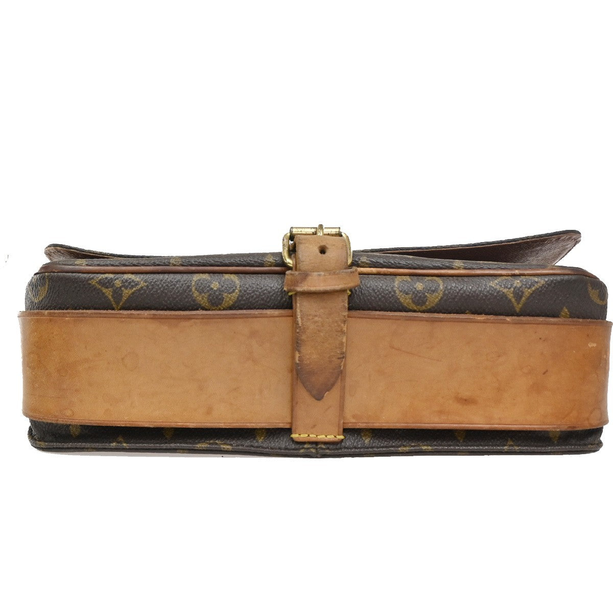 LOUIS VUITTON Cartouchiere GM Shoulder Bag Monogram Leather Brown M51252 62CA544