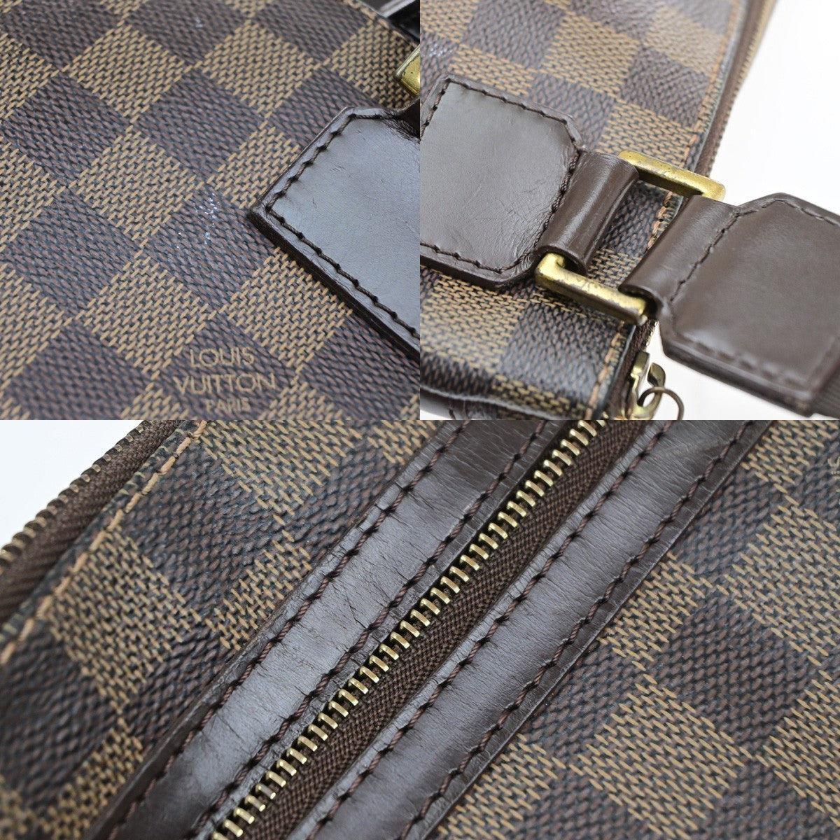 LOUIS VUITTON Pochette Bosphore Shoulder Bag Damier Leather Brown N51111 17YJ263