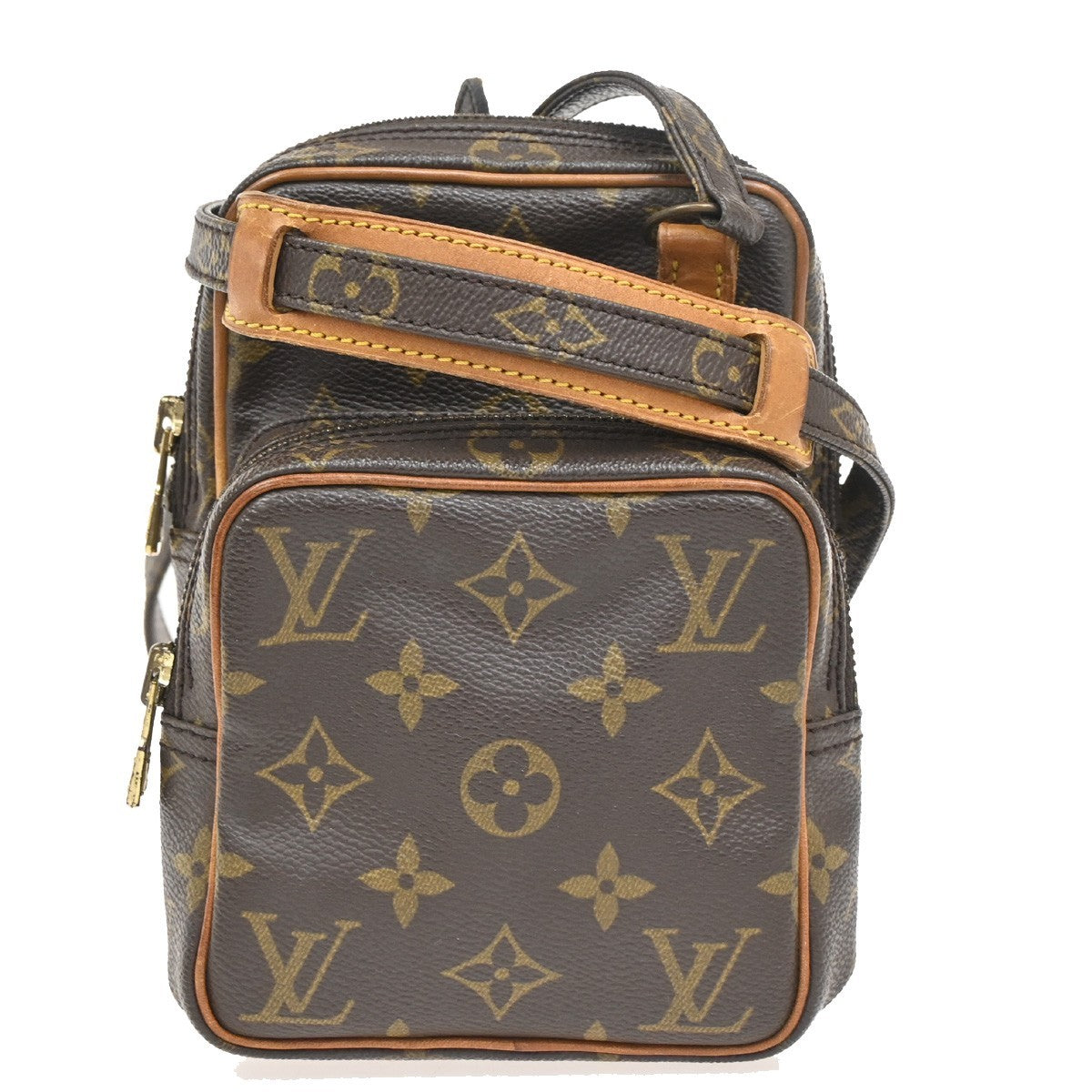 LOUIS VUITTON Mini Amazon Shoulder Bag Monogram Leather Brown M45238 31DA231