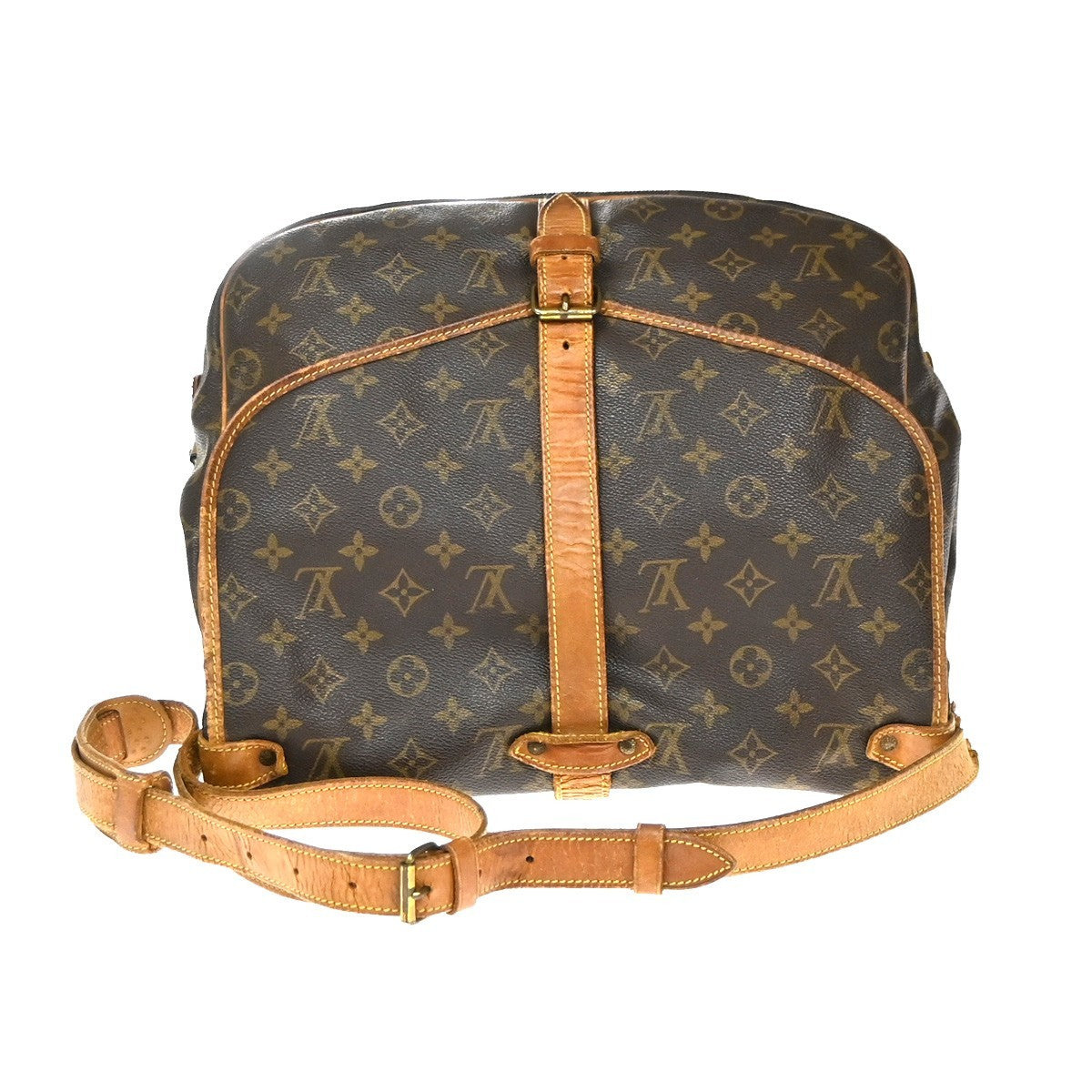 LOUIS VUITTON Saumur 35 Shoulder Bag Monogram Leather BN France M42254 67MA656