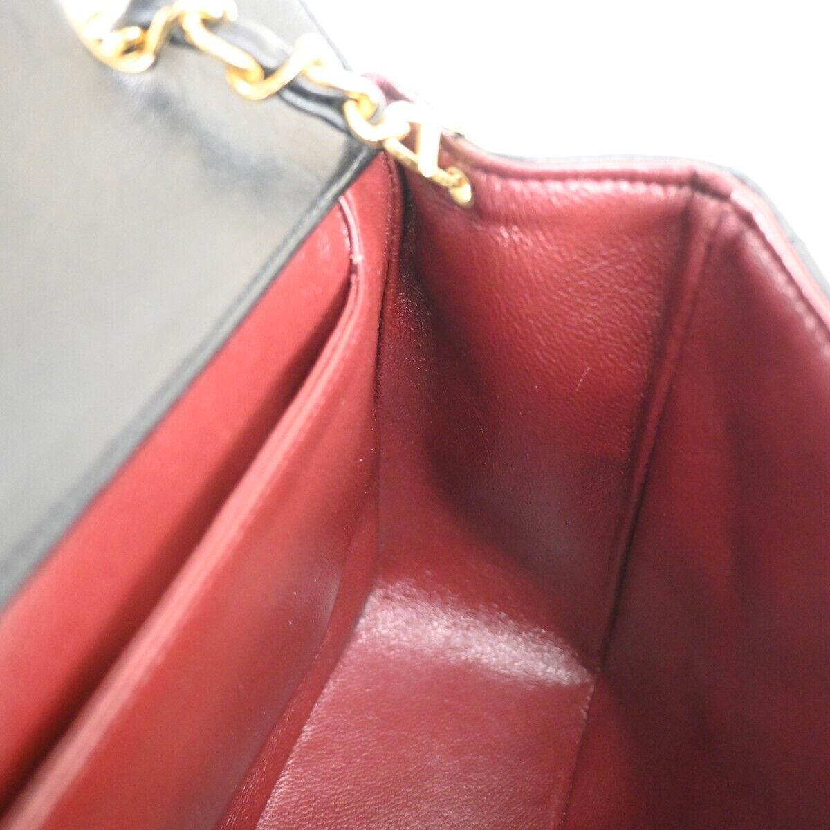 CHANEL CC Matelasse Chain Shoulder Bag Pouch Leather Black GHW Vintage 731RJ053