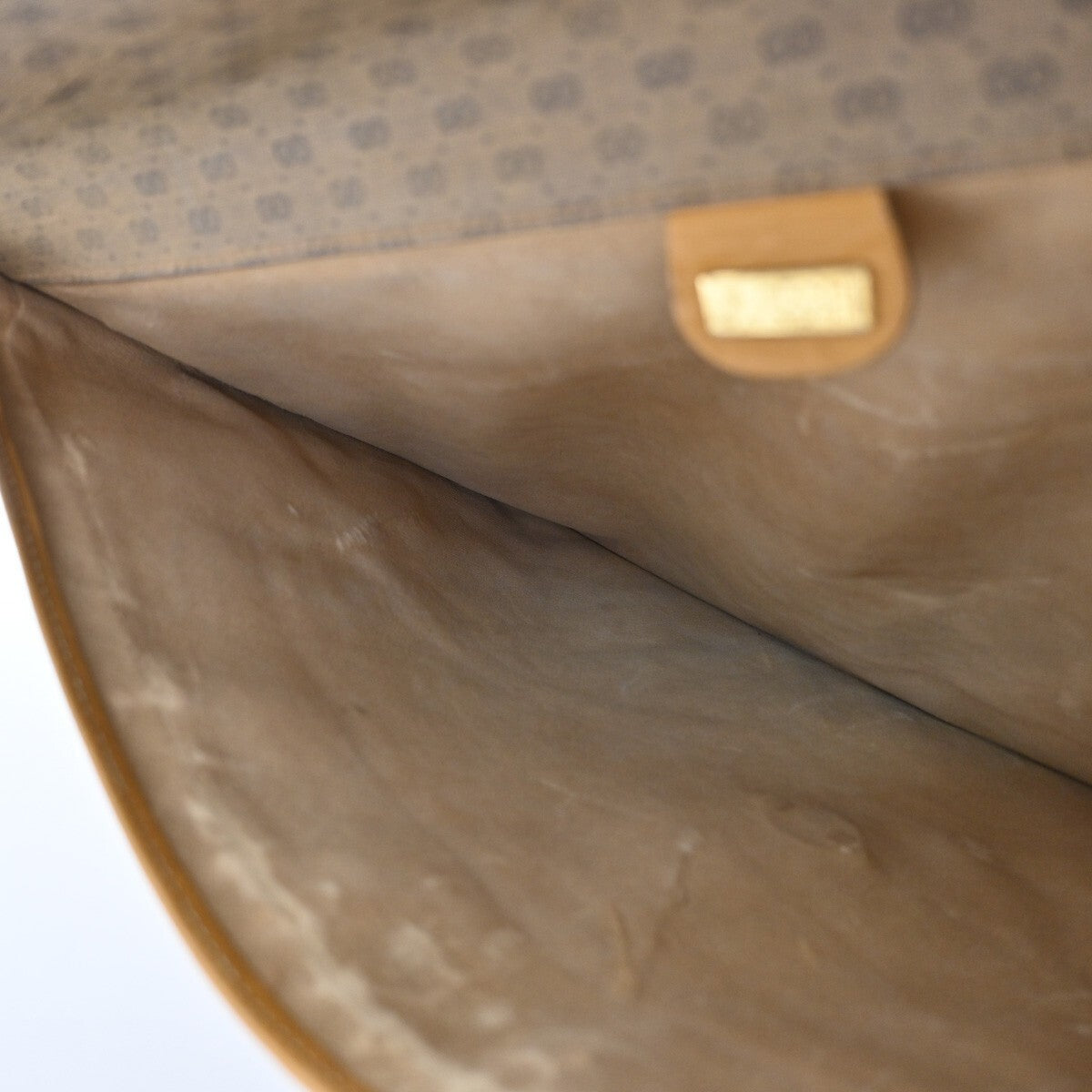 GUCCI Micro GG Pattern Clutch Hand Bag PVC Leather Brown Made In Italy 04EE282