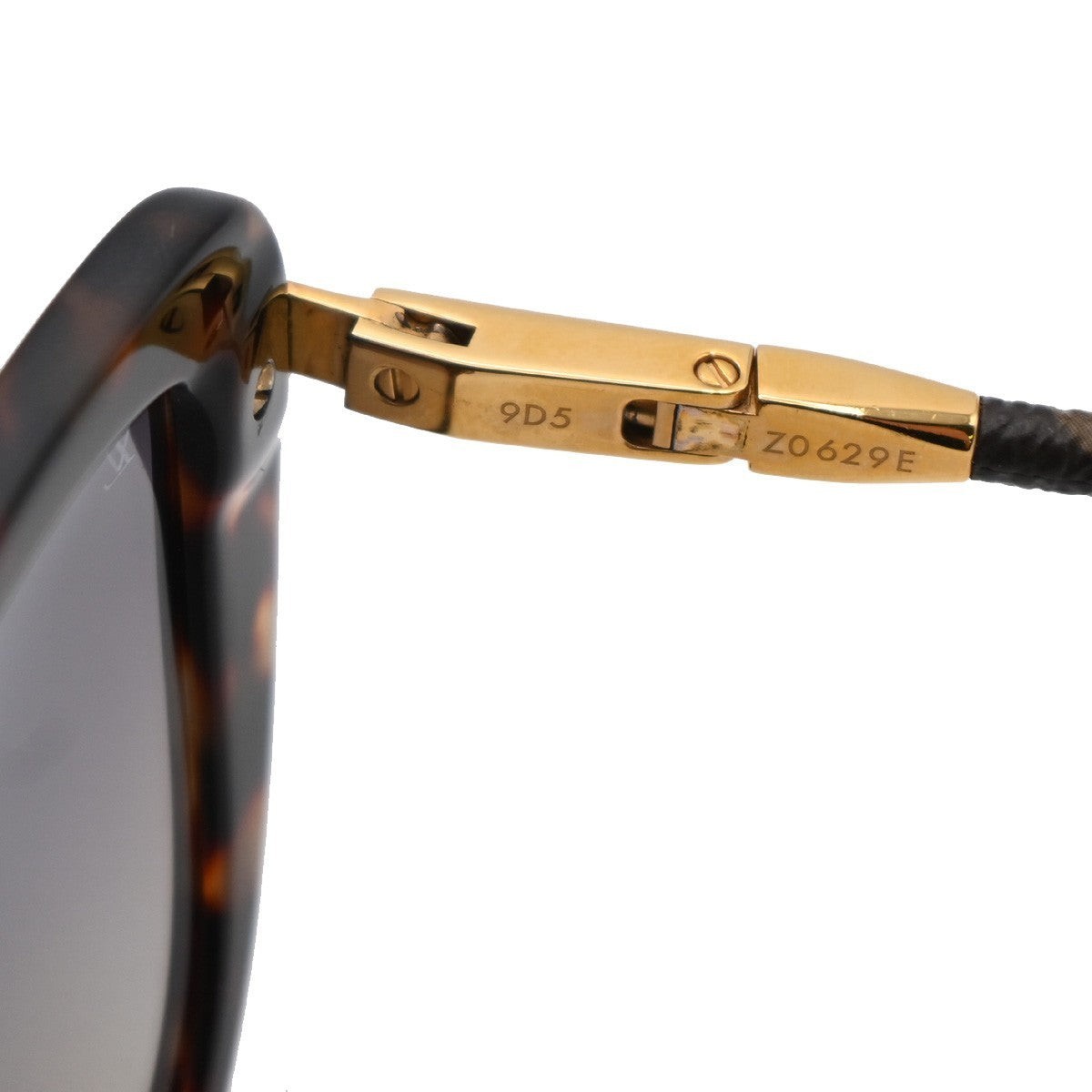 LOUIS VUITTON Charlotte SunGlasses Eye Wear Metal Plastic Gold BN Z0629E 37RL593