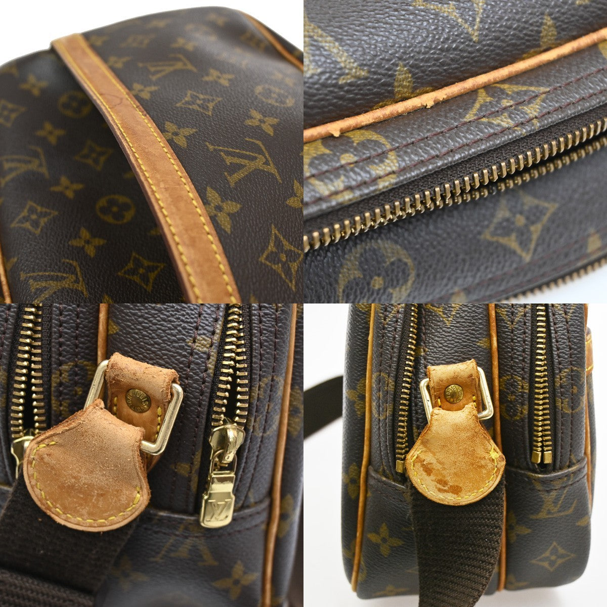 LOUIS VUITTON Reporter PM Crossbody Shoulder Bag Monogram Leather M45254 31KB674