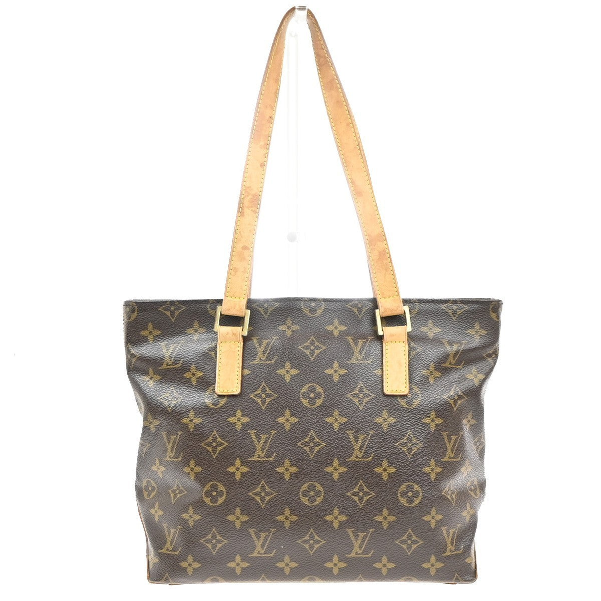 LOUIS VUITTON Cabas Piano Shoulder Bag Monogram Leather Brown M51148 35MA229