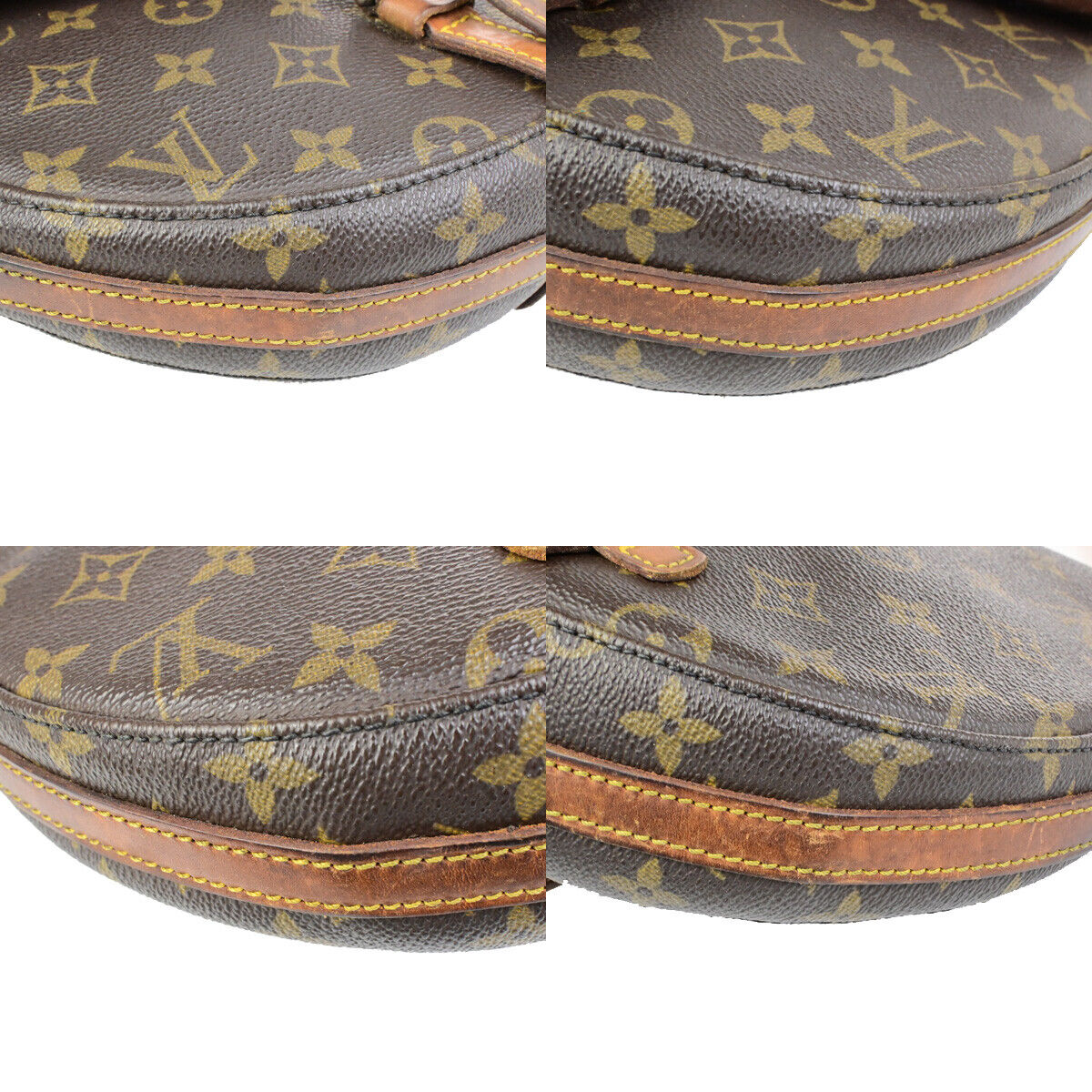 LOUIS VUITTONI Chantilly MM Shoulder Bag Monogram Leather Brown M51233 61SJ537