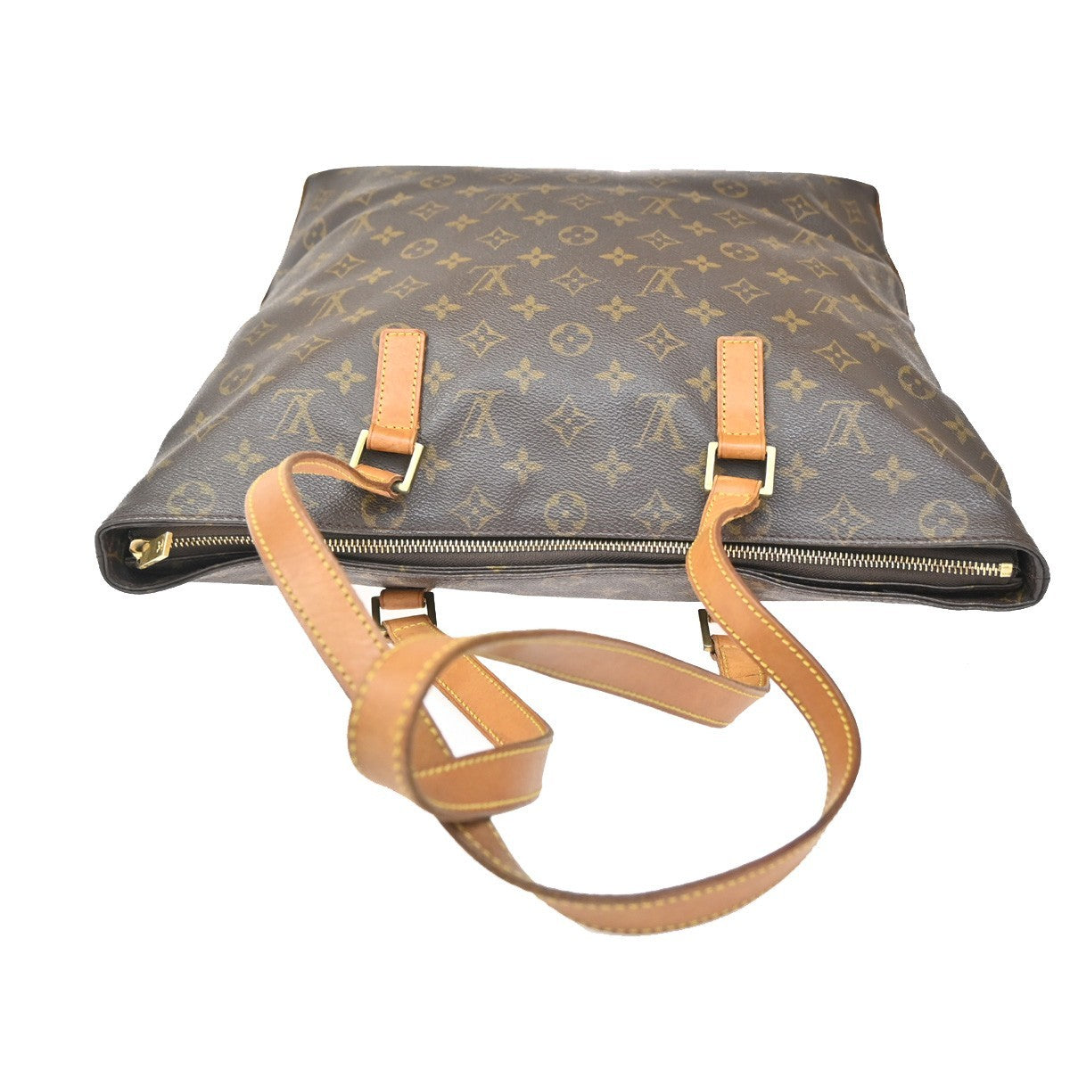 LOUIS VUITTON Cabas Mezzo Shoulder Bag Monogram Leather Brown M51151 70ZA089